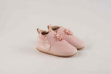 MyTindy Cuteshez Baby Pink Flower Leather Slippers for Kids, view 2