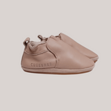 MyTindy Cuteshez Basic Beige Leather Slippers for Kids, view 2