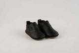 MyTindy Cuteshez Basic Black Leather Slippers for Kids, view 2