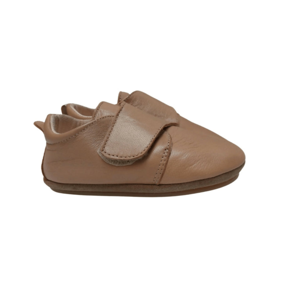 MyTindy Cuteshez Beige Derby Leather Slippers for Kids