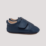 MyTindy Cuteshez Blue Derby Leather Slippers for Kids, view 2