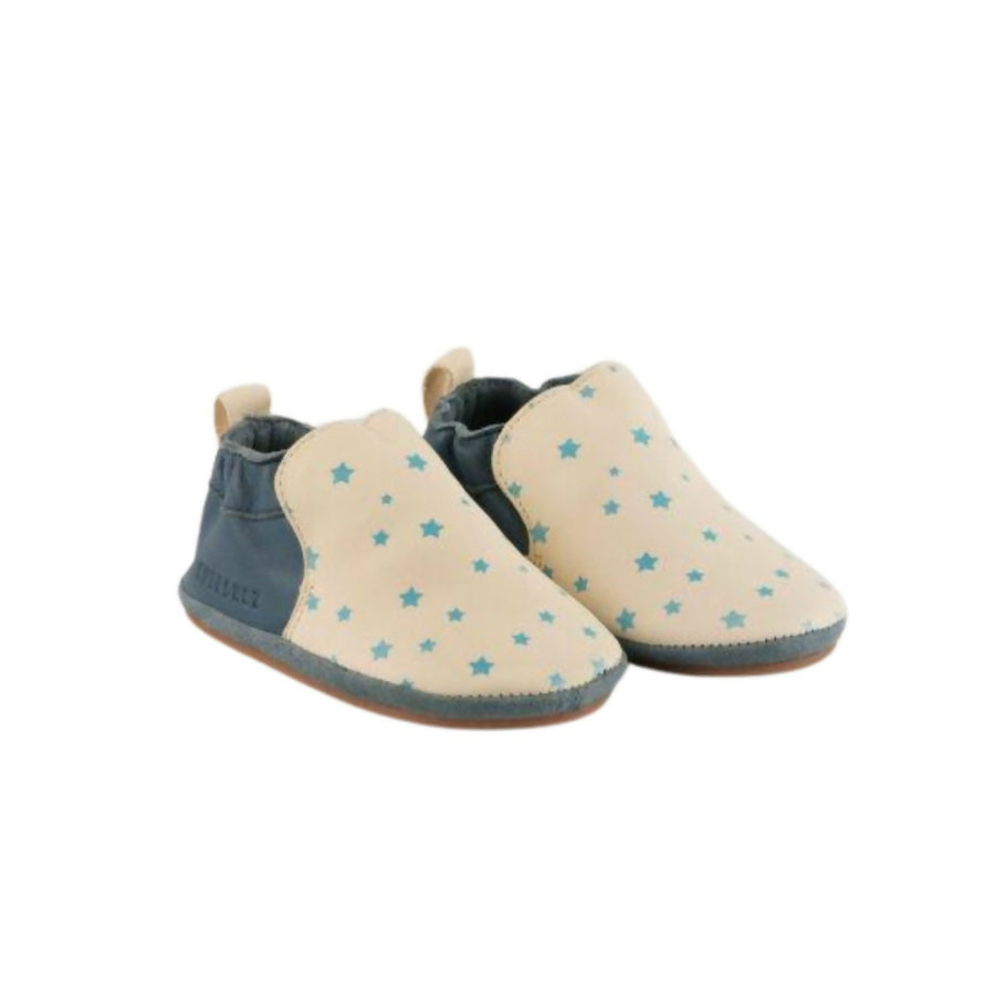 MyTindy Cuteshez Blue Star Leather Slippers for Kids