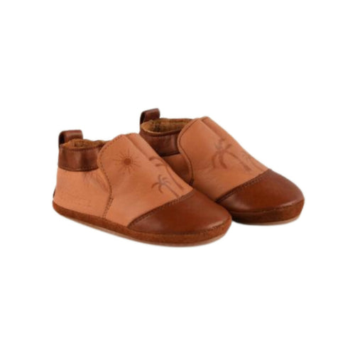 MyTindy Cuteshez Brown palm Leather Slippers for Kids