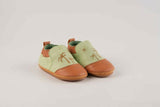 MyTindy Cuteshez Green palm Leather Slippers for Kids, view 2