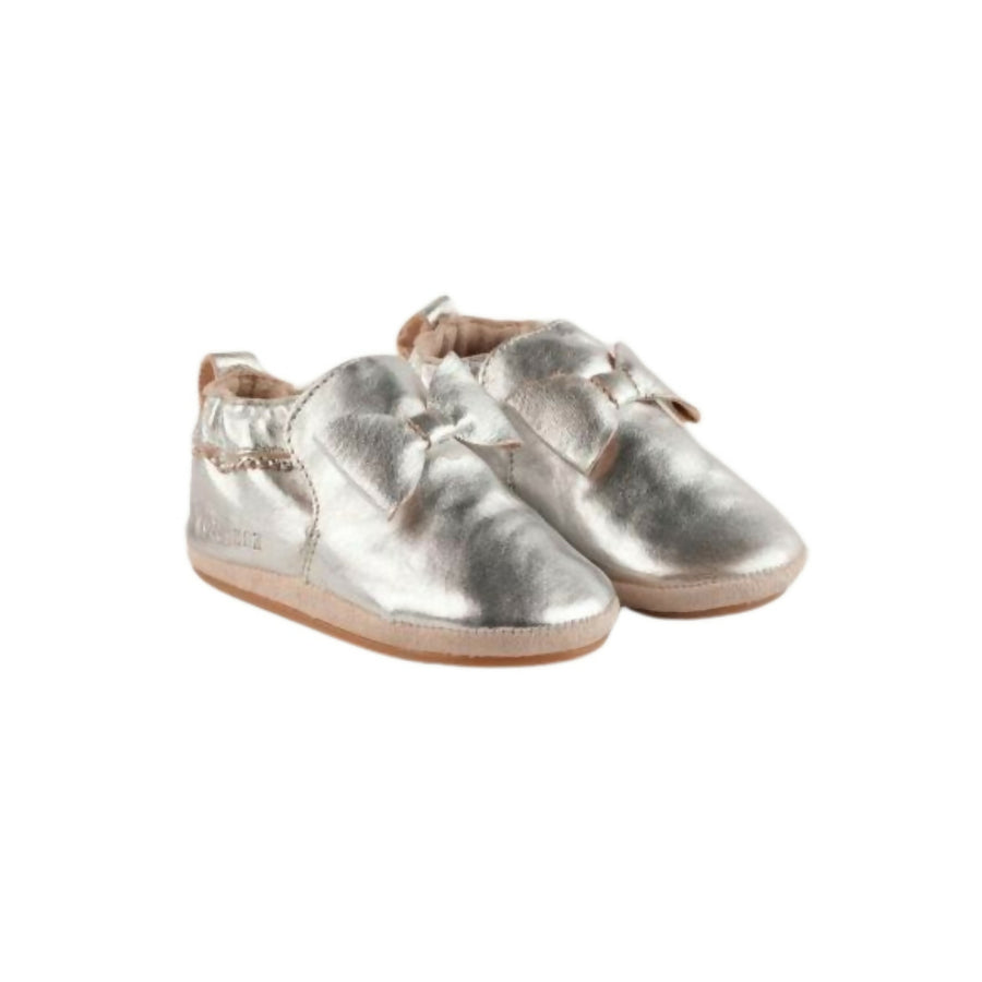 MyTindy Cuteshez Silver butterfly Leather Slippers for Kids