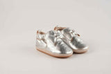 MyTindy Cuteshez Silver butterfly Leather Slippers for Kids, view 2