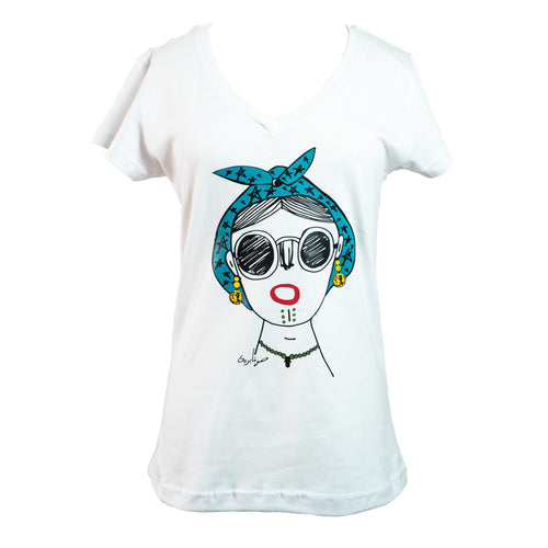 MyTindy Dada Hania V Neck T shirt