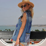 MyTindy DENIM VEST WITH DIFFERENT INSERTS, view 3