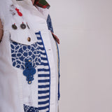 MyTindy Denim vest with inserts, view 2