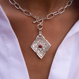 MyTindy Diamond Coral Necklace, view 2
