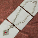MyTindy Diamond Coral Necklace, view 3