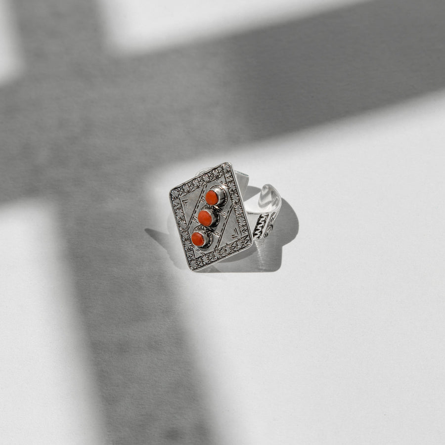 MyTindy Diamond Coral Ring