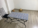 MyTindy Dinning mosaic table, Marrakech mosaic outdoor/indoor table 100% handcrafted, Mid century Mosaic Table, Large Mosaic Table, view 4