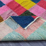 MyTindy Handmade Boujaad Moroccan Wool Rug - Elevate Your Space with Multicolor Elegance, view 6