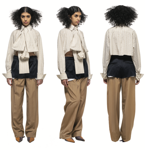 MyTindy DOUBLE LAYERED TROUSERS WITH VISBLE POCKETS