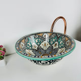 MyTindy AZO - Standard - Moroccan Ceramic Sink, view 6