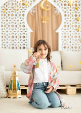 MyTindy Electric Blue Mother-Daughter Kimono Set, view 2