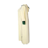 MyTindy Elegant Moroccan Jellaba with Rectangular Pattern - Cream and Green, view 3