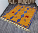 MyTindy Luxurious Authentic Handmade Boujaad Moroccan Wool Rug - Elevate Your Home Decor with Berber Craftsmanship, view 2