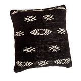 MyTindy Embroidered black cushion, view 2