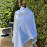 MyTindy Embroidered caftan towel, view 4
