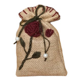 MyTindy Embroidered Moroccan Burlap Lavender Pouch, view 3