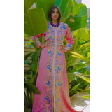 MyTindy Embroidered Pink Kaftan, view 2