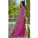 MyTindy Embroidered Pink Kaftan, view 3