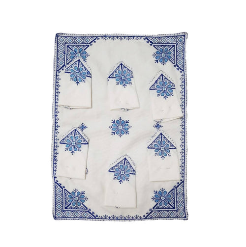 MyTindy Embroidered Tray Cloth - Moroccan