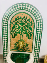 MyTindy Emerald Green Mosaic Water Feature for outdoor and indoor - Tree of Life Fountain water Inside - Garden Moroccan Mosaic Fountain Modern, view 2