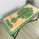 MyTindy Emerlad Green Dining Mosaic table for outdoor & indoor - tree of life Table made from Moroccan mosaic - family mosaic Table 100% handcrafted, view 3
