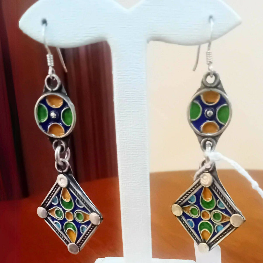 MyTindy Enameled Moroccan Earrings