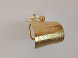 MyTindy Engraved Brass Toilet Paper Holder, view 3