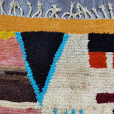 MyTindy Exquisite Boujaad Moroccan Rug - Handcrafted Berber Wool Tapestry for Elegant Home Decor, view 4