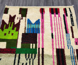 MyTindy Exquisite Berber Wool Boujaad Rug - Handcrafted Moroccan Tapestry for Elegant Home Decoration, view 2