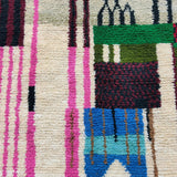 MyTindy Exquisite Berber Wool Boujaad Rug - Handcrafted Moroccan Tapestry for Elegant Home Decoration, view 3