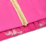 MyTindy Fuchsia pink Moroccan kaftan for girls kids, view 3