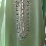 MyTindy Pistachio Satin Kaftan, view 3