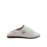 MyTindy GEORGE BOOSH WHITE Leather Moroccan Slippers, view 2