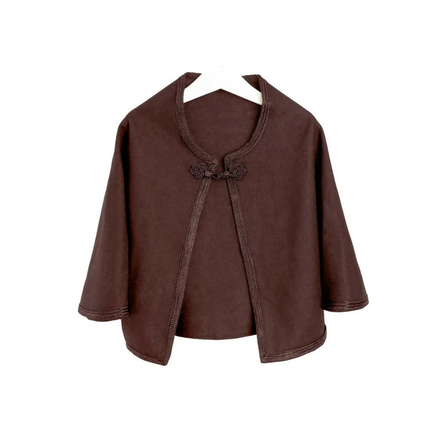 MyTindy Girl's brown Meuse cape