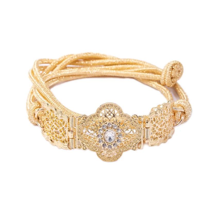 MyTindy Glamorous Moroccan Gold Mdamma Belt Kids Girls