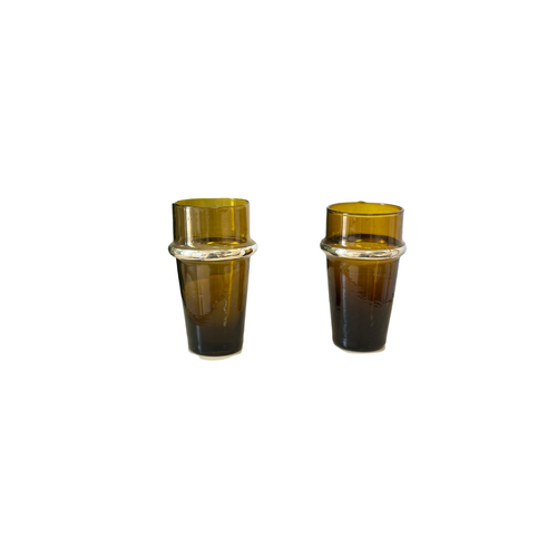 MyTindy Beldi brown tea glass (pack of 2)