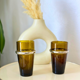 MyTindy Beldi brown tea glass (pack of 2), view 3