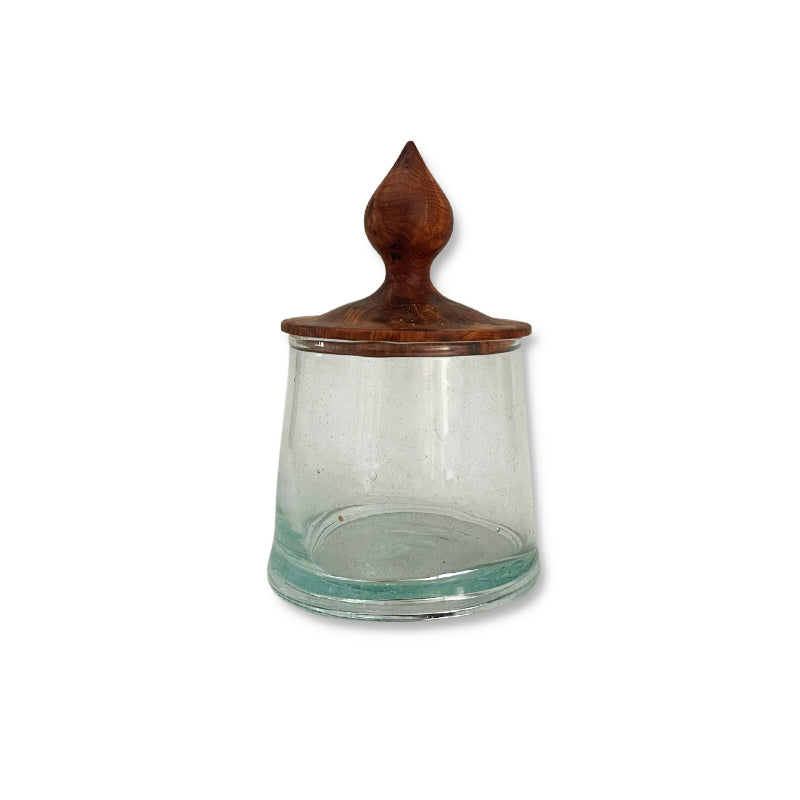 MyTindy Small Oriental Beldi Glass & Thuya Box