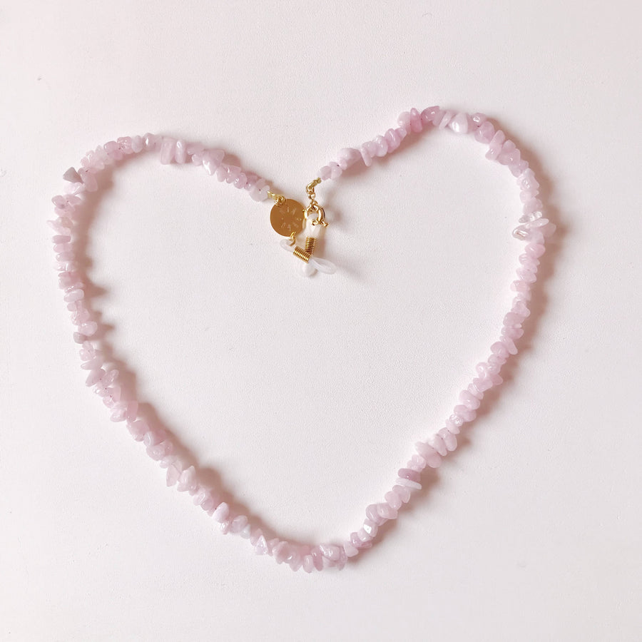 MyTindy GLASSES CORD PINK QUARTZ