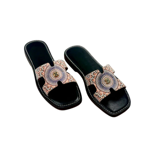 MyTindy Gold Zellige Sandals | Terre d'Histoire - Air Babouche