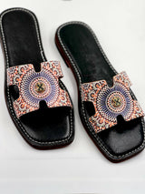 MyTindy Gold Zellige Sandals | Terre d'Histoire - Air Babouche, view 2