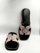 MyTindy Gold Zellige Sandals | Terre d'Histoire - Air Babouche, view 3