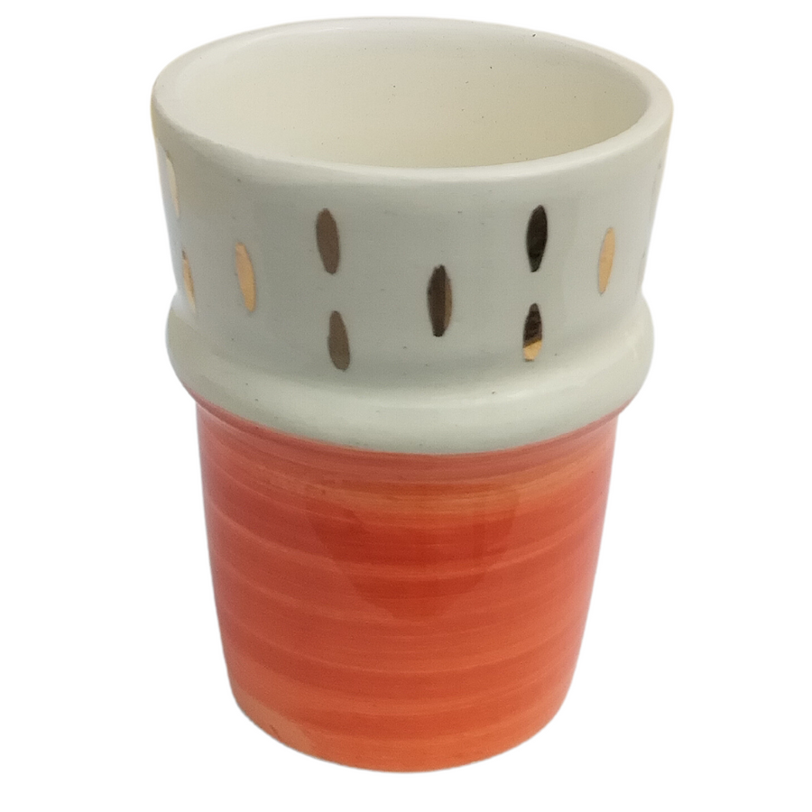 MyTindy Golden White Coffee Cups