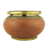 MyTindy Large Brown Moroccan Ashtray in Terracotta and Wrought Iron Trita, view 2